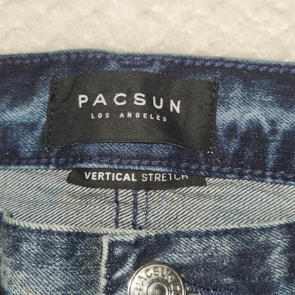 PACSUN  MENS STACKED SKINNY DISTRESSED SUZE 32×32 - Picture 7 of 14